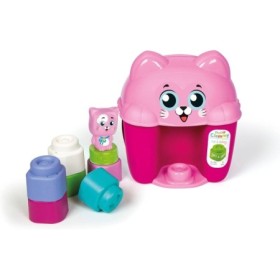 Clementoni - Jucarie educationala Soft Clemmy cos Pisicuta cu cuburi de constructie moi si lavabile Clementoni - 1